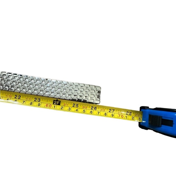 Vintage Silver Stretch Belt Renaissance Metallic Waist Cinch sz S/M - Picture 4 of 5